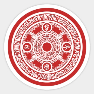 Red Horizon - Nehtali's Spell Circle - White Sticker